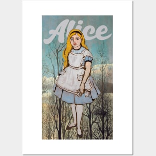 Alice retro vintage poster Posters and Art